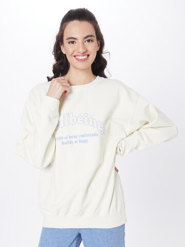 Nasty Gal Sweatshirt in Yellow: front