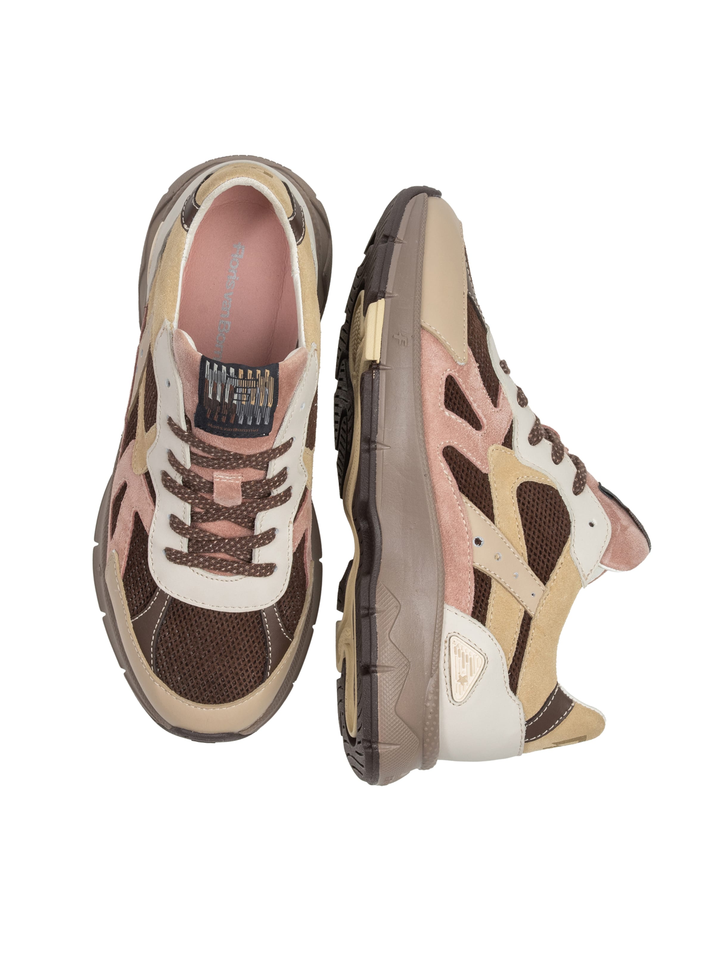 Floris van Bommel Platform trainers 'Daysi 05' in Beige