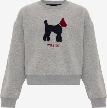 Sweat-shirt Williot en gris : devant