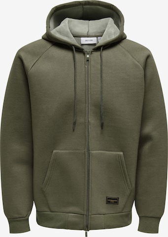 Only & Sons - Sudadera en marrón: frente