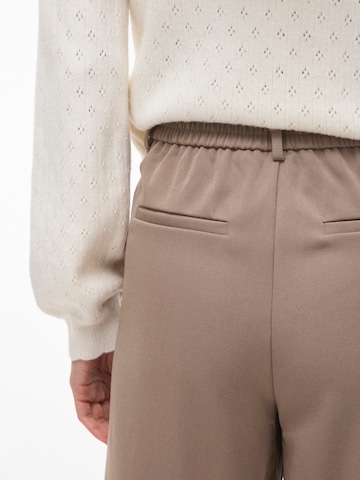 VILA Wide leg Παντελόνι 'VIVarone' σε καφέ