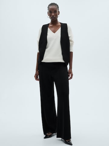 MANGO Wide Leg Bukser 'AVAYA' i sort