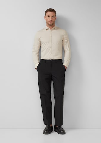 s.Oliver Regular fit Button Up Shirt ' ' in Beige: front