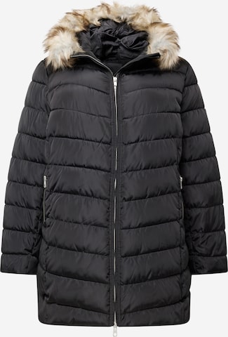 ONLY Carmakoma Zimní bunda – černá: přední strana