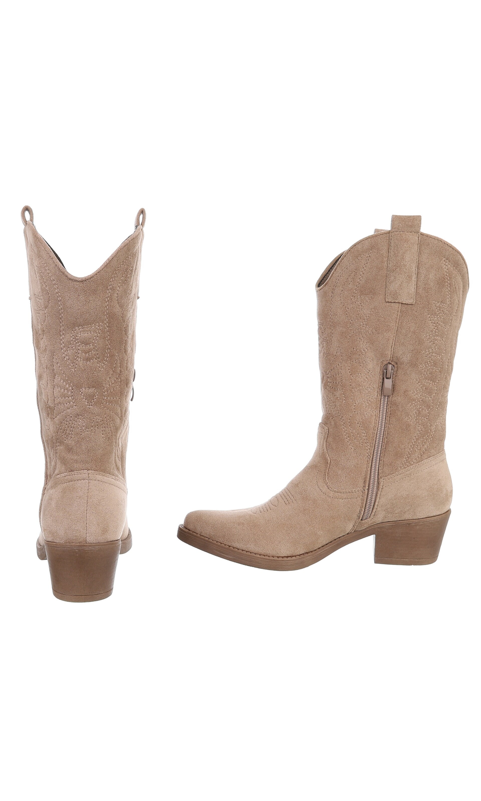 Ital-Design Cowboy Boots in Brown