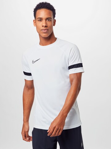 NIKE Funktionsshirt 'Academy 21' in Weiß: predná strana