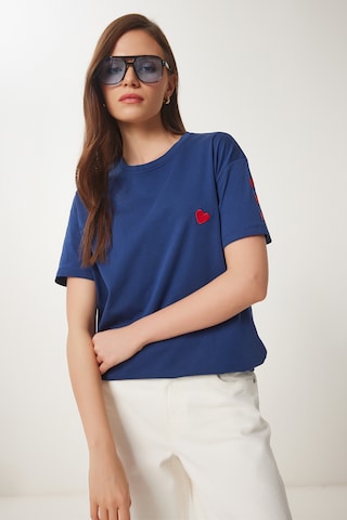 T-shirt Happiness İstanbul en bleu : devant