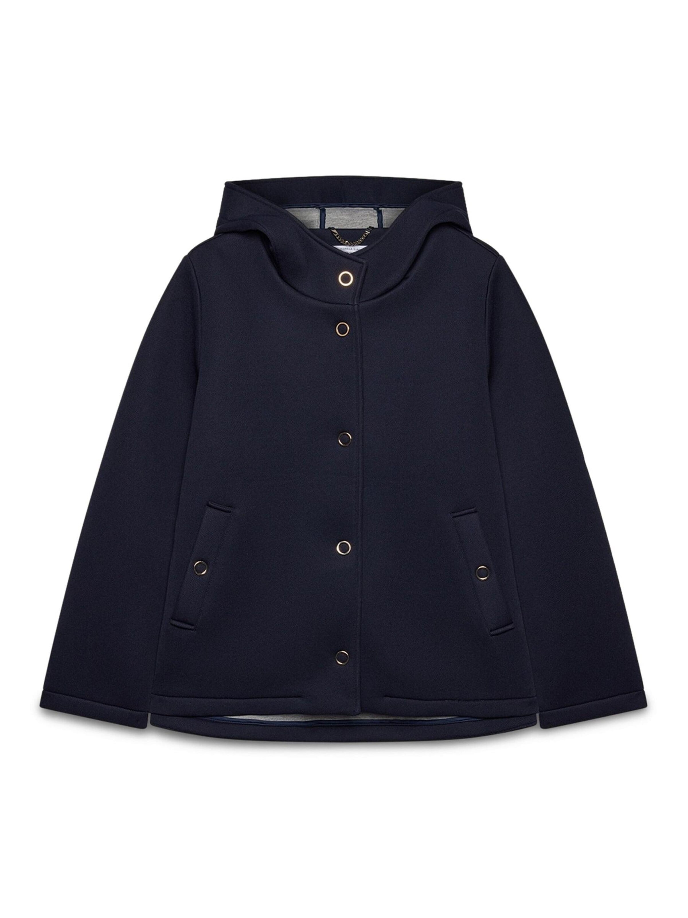 Cappotto di mezza stagione di Fiorella Rubino in blu: frontale