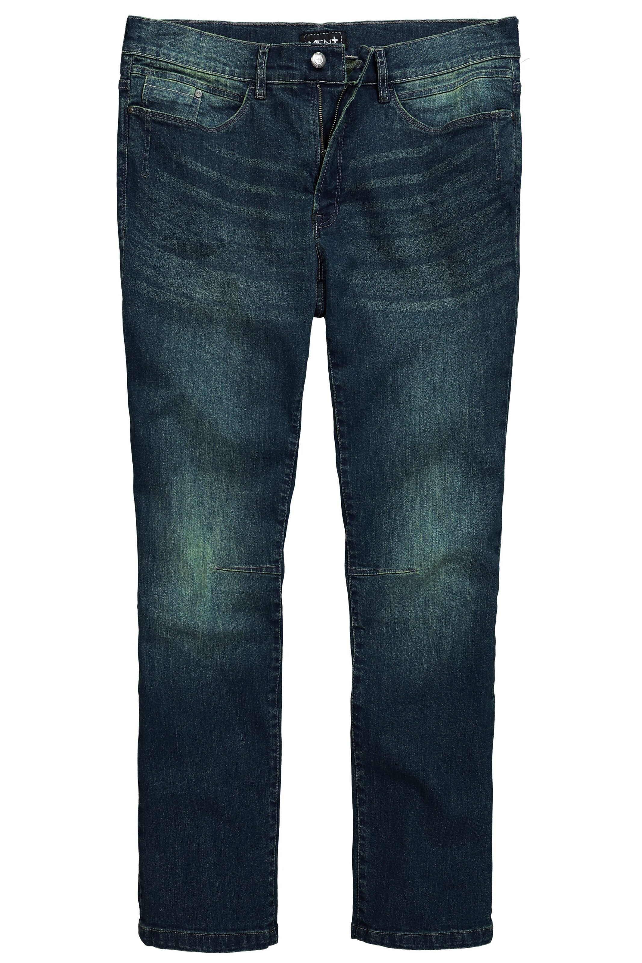 Men Plus Jeans in Blue: front