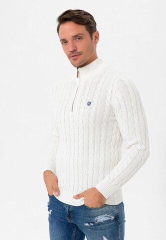 Pull-over Jimmy Sanders en blanc