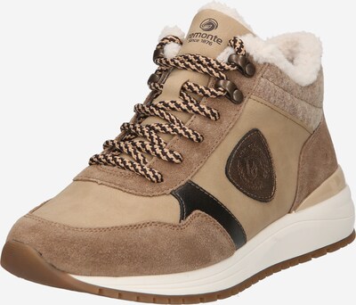 REMONTE Sneakers in Chamois / Dark beige / Dark brown / White, Item view