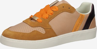 SCOTCH & SODA Sneakers laag in de kleur Bruin / Lila / Sinaasappel, Productweergave