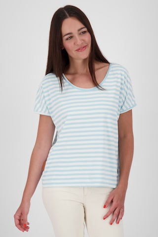 Alife and Kickin T-Shirt 'ClaudiAK' in Blau: Vorderseite