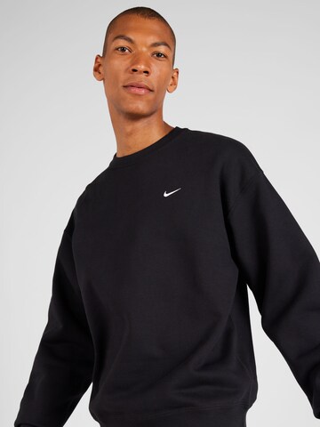 juoda Nike Sportswear Megztinis be užsegimo 'Swoosh'