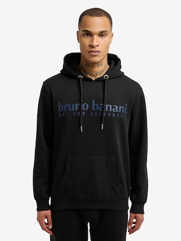 BRUNO BANANI Sweatshirt 'CARVER' in Zwart: voorkant