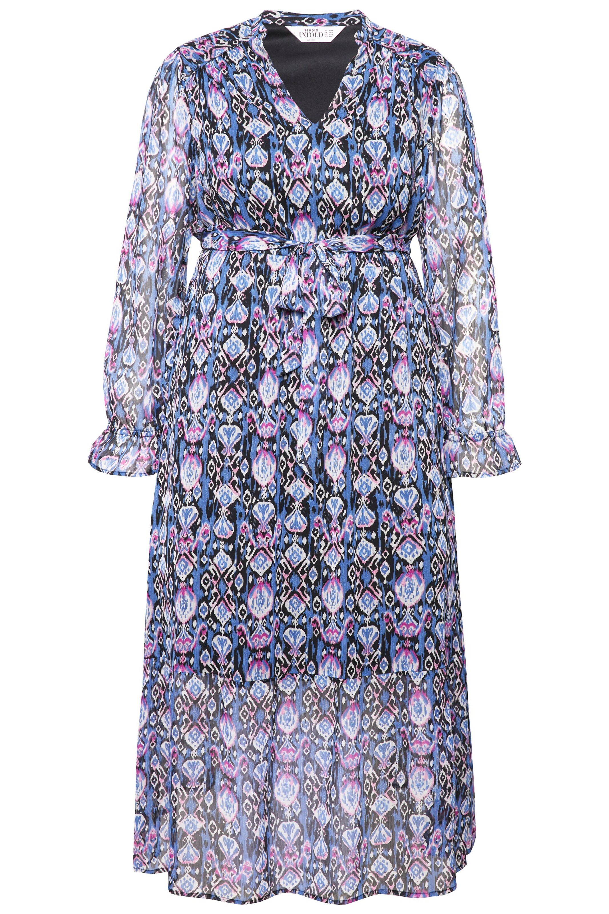 Studio Untold Jurk in Blauw: voorkant