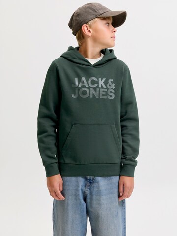zaļš Jack & Jones Junior Standarta piegriezums Sportisks džemperis: no priekšpuses