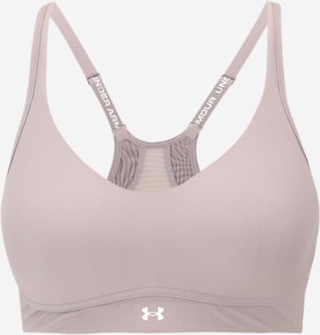 UNDER ARMOUR Sports bra 'Infinity' in Grey: front