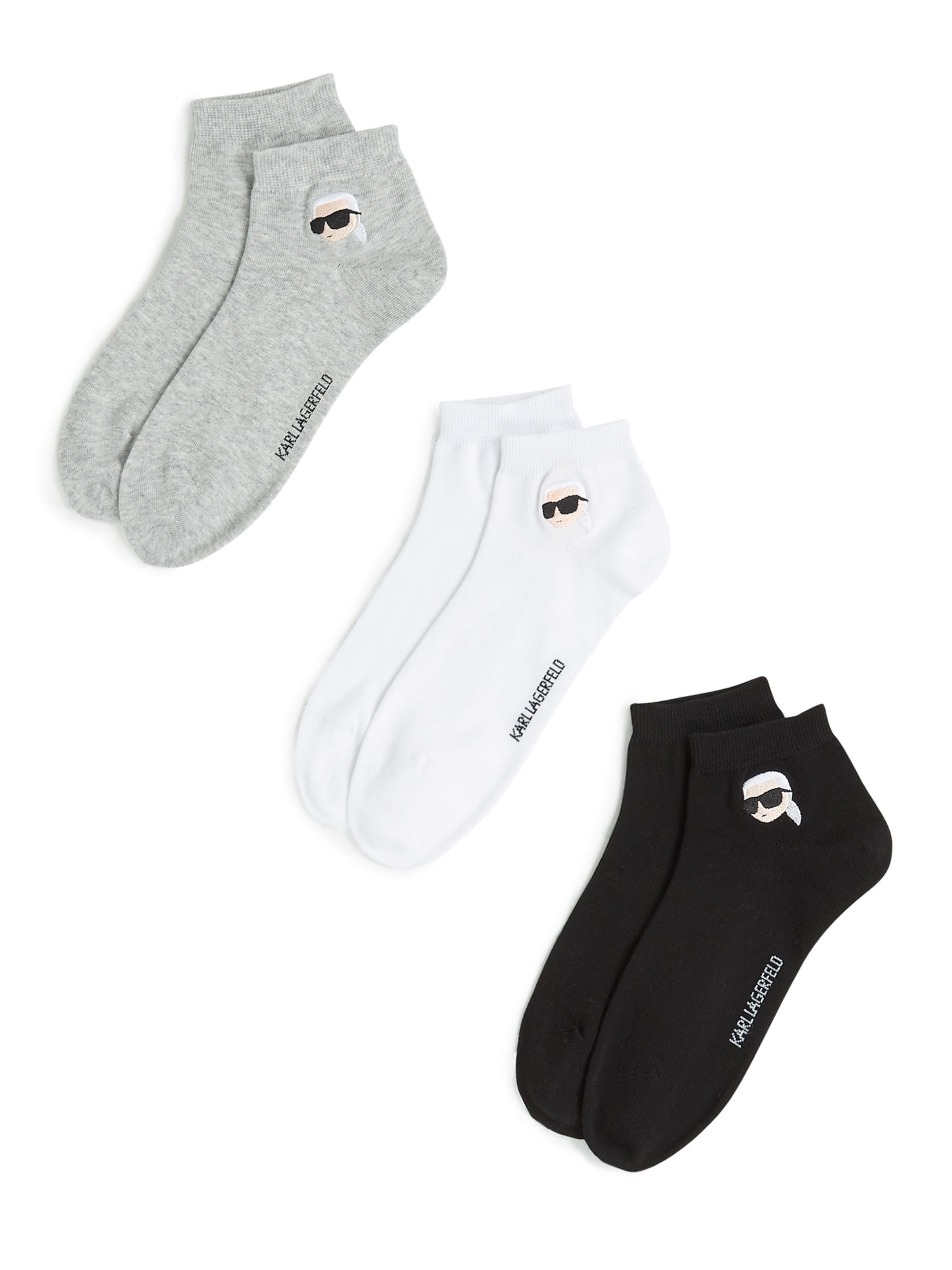 Calzino 'IKON' di Karl Lagerfeld in grigio: frontale