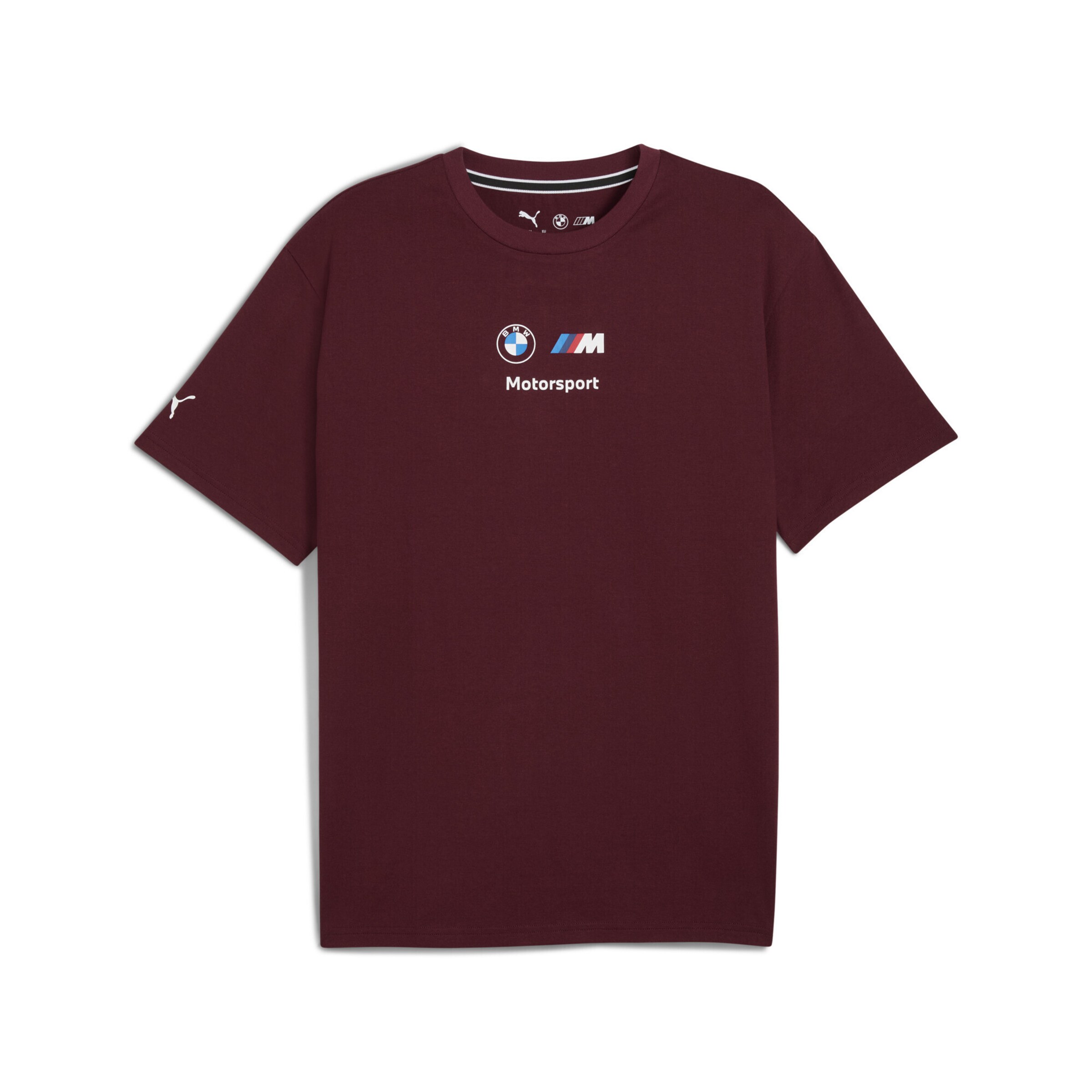 PUMA T-Shirt 'BMW Motorsport Essentials' en bleu / rouge / lie de vin / blanc, Vue avec produit