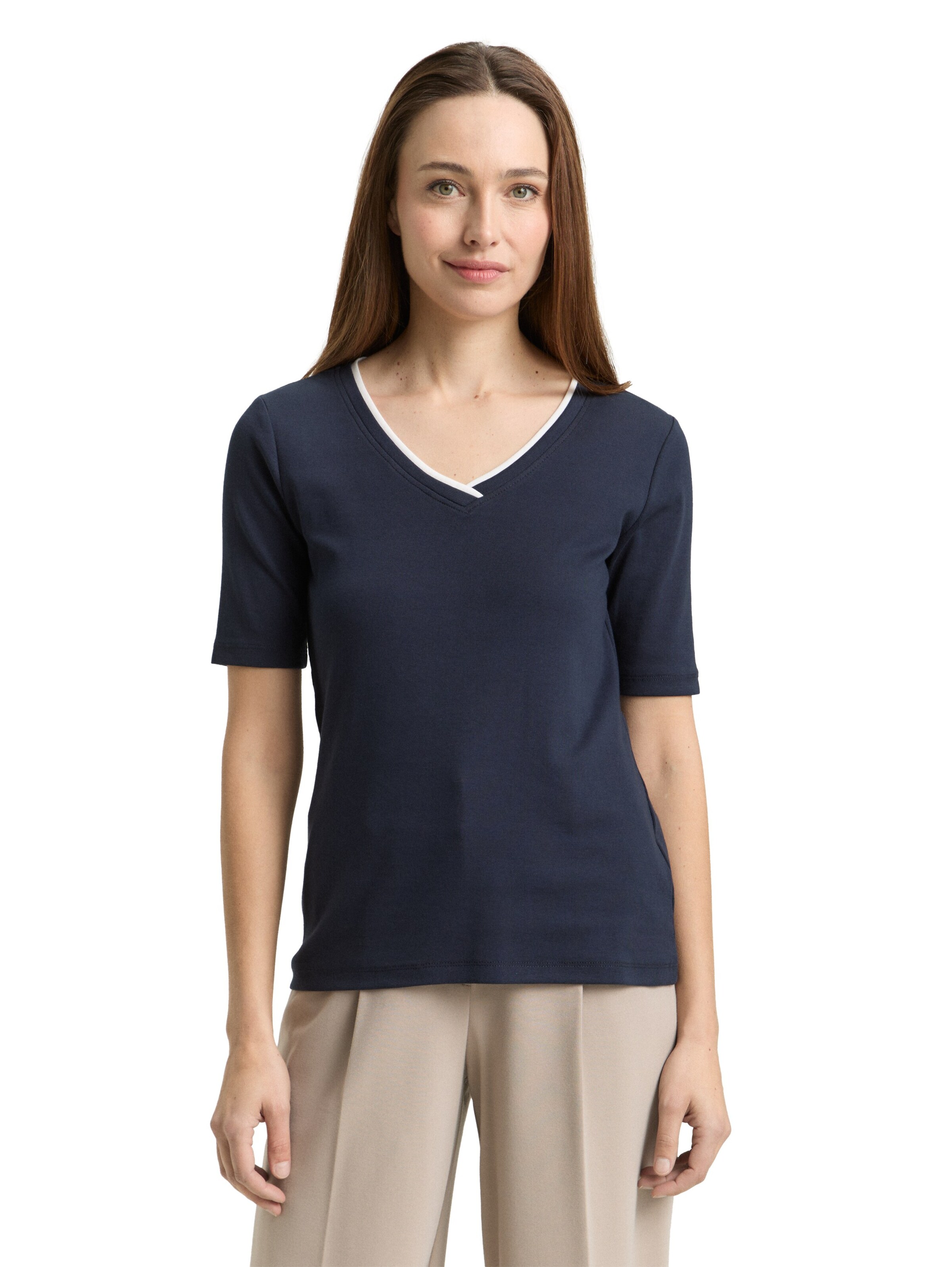 T-shirt TOM TAILOR en bleu : devant