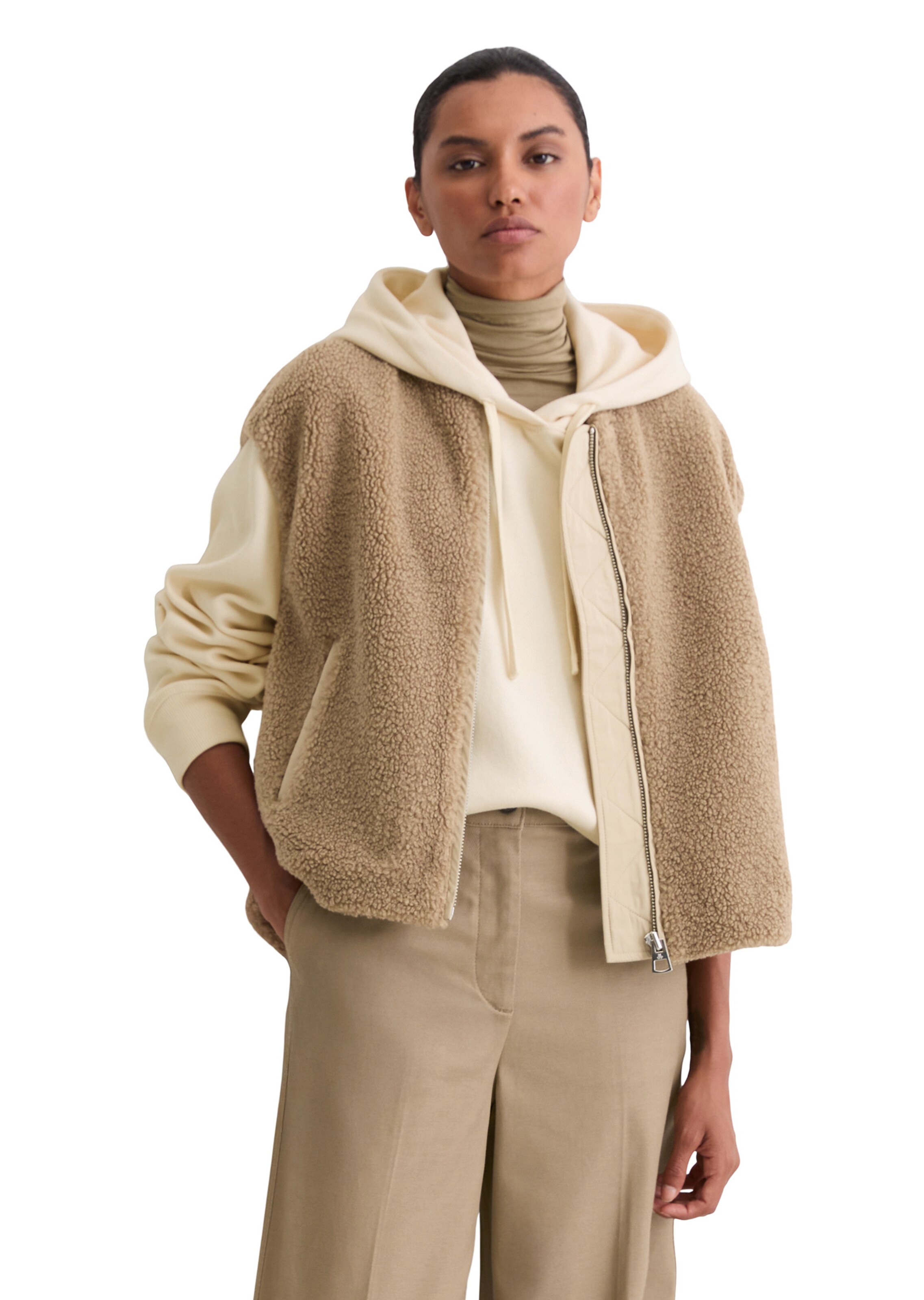 Gilet Marc O'Polo en marron : devant