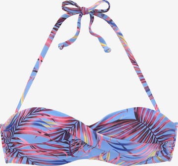 LASCANA Bandeau Bikinitop in Blau: predná strana