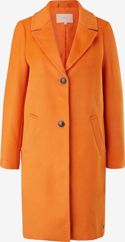 s.Oliver Between-Seasons Coat in Orange: front