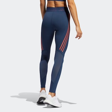 ADIDAS PERFORMANCE Skinny Sporthose in Blau