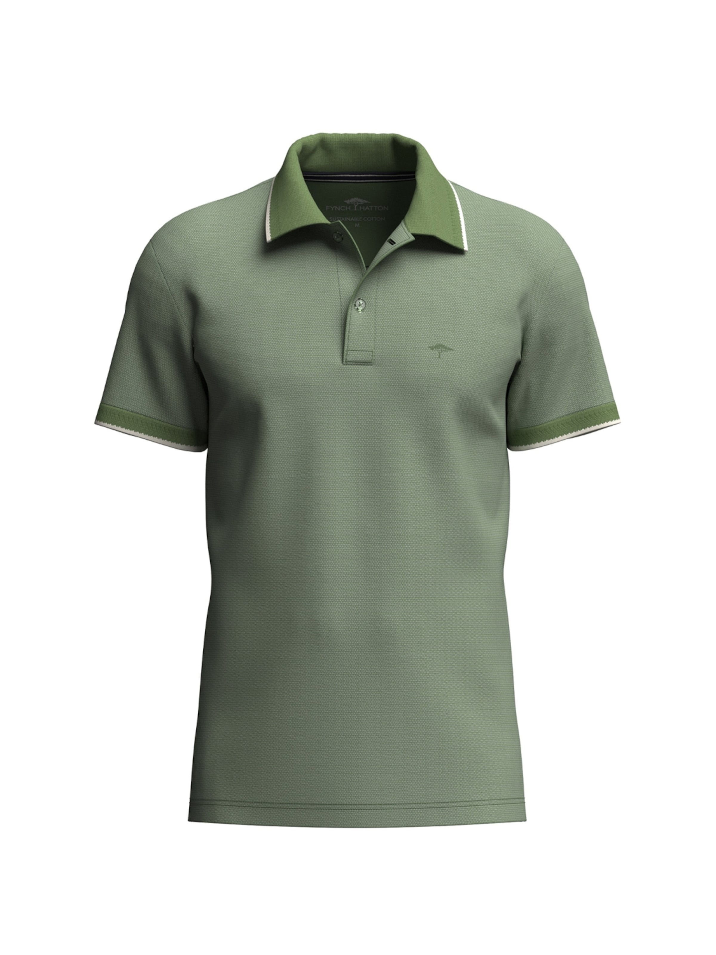 Fynch Hatton Shirt 'FYNCH-HATTON'‌‌‌‌‌‌ in Grün: Vorderseite