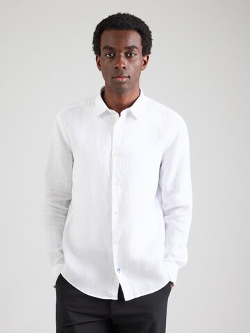 OLYMP Comfort Fit Skjorta i vit: framsida