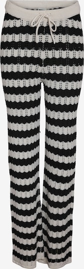 Noisy may Housut 'NMLAIKA' värissä ecru / musta, Tuotenäkymä