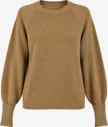 Twinset Pullover 'Crew-neck wool and cashmere jumper' in Braun: Vorderseite