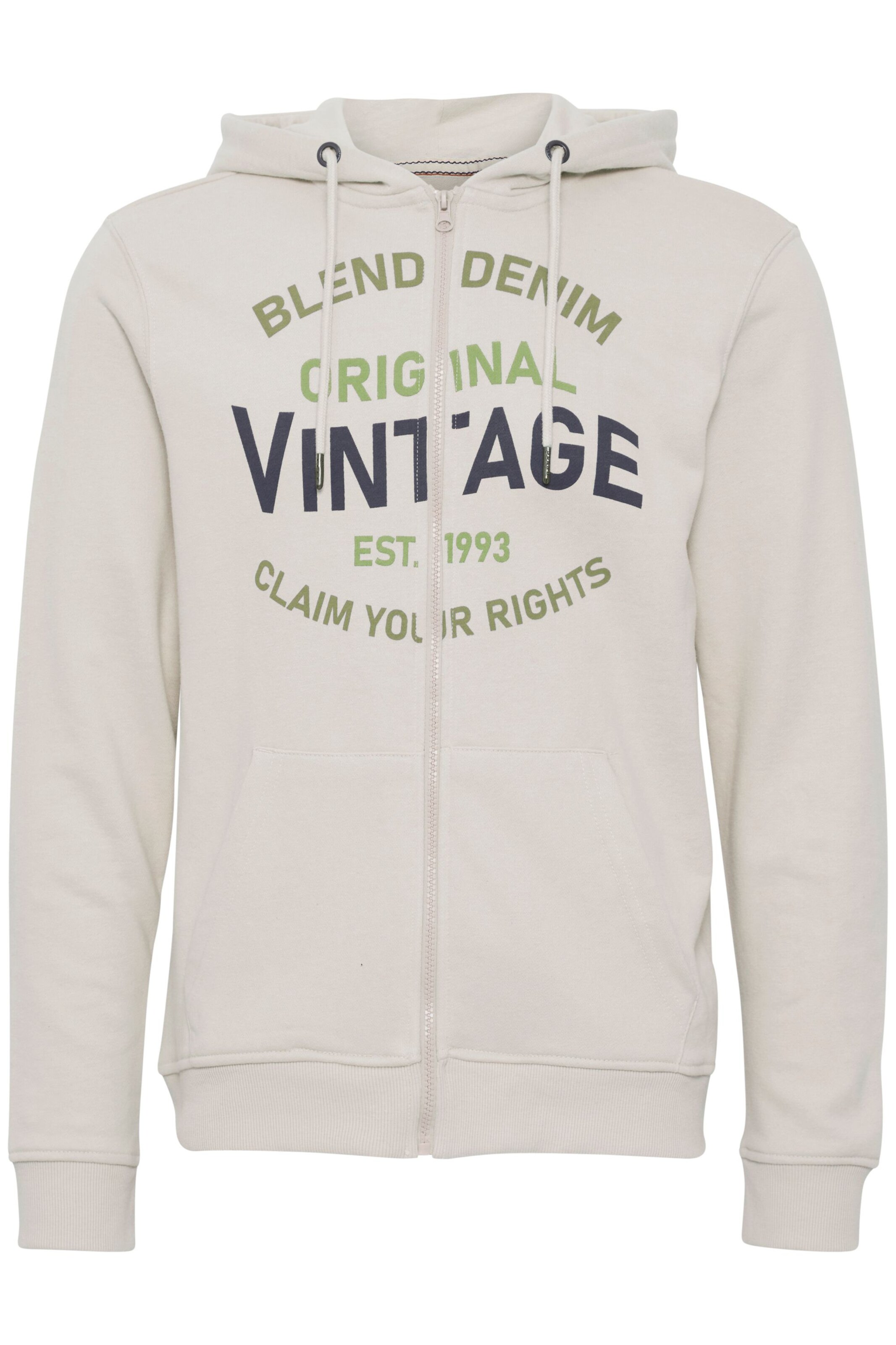 Giacca di felpa di BLEND in grigio: frontale