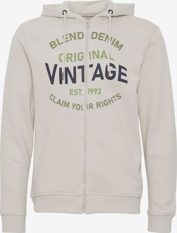 BLEND - Sudadera con cremallera en gris: frente