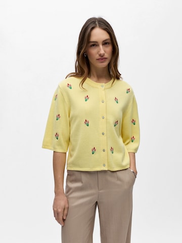 OBJECT - Cárdigan 'OBJThess' en amarillo: frente