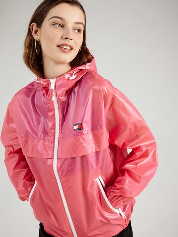 Tommy Jeans Between-Season Jacket 'Chicago' in Pink