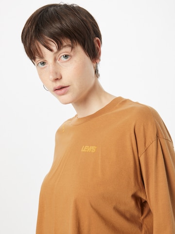 LEVI'S ® - Camiseta 'Graphic Cindy Ls Crop' en marrón