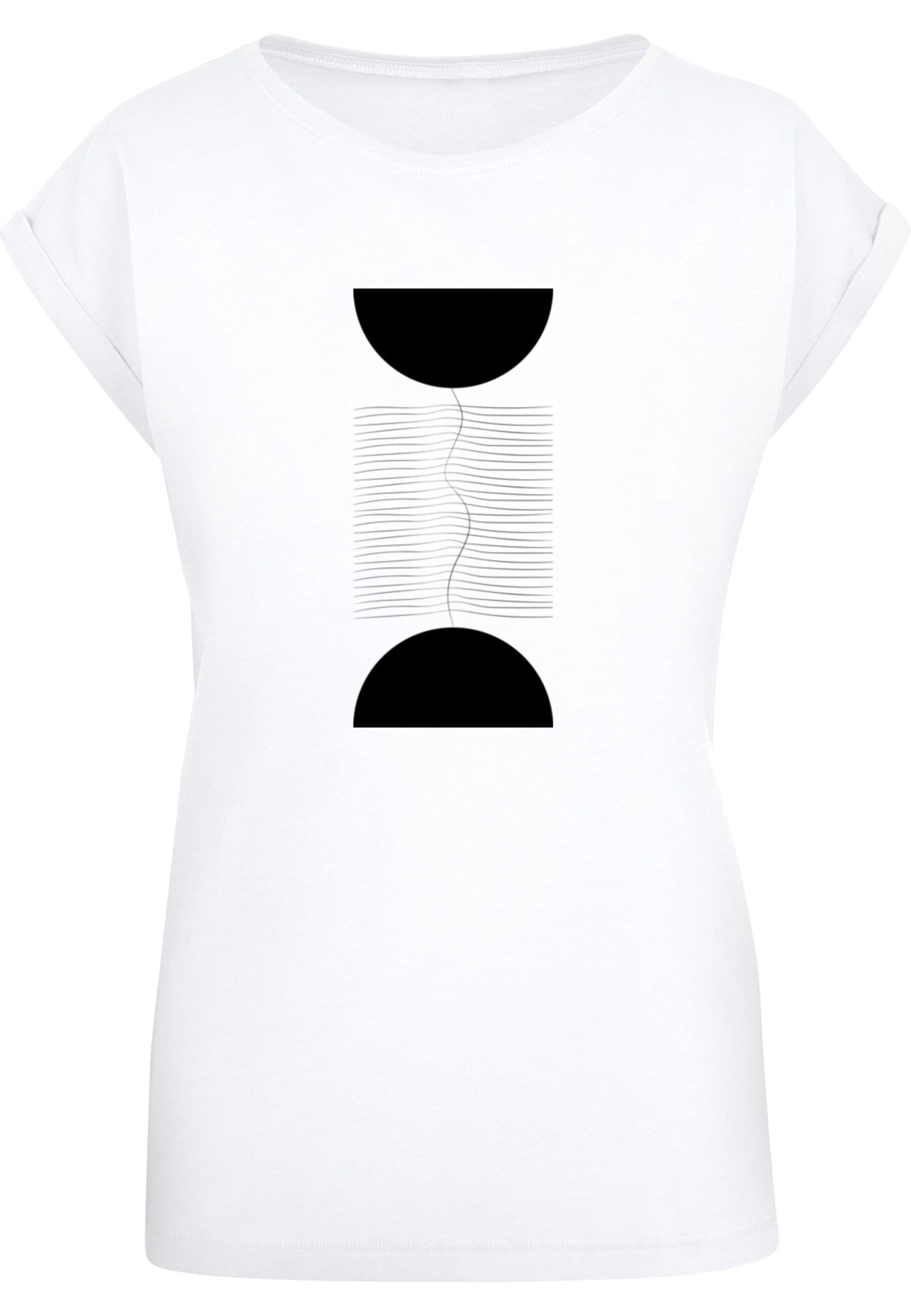 T-shirt 'Abstract Lines' Merchcode en blanc : devant