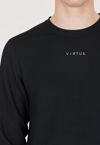 Virtus Langarmshirt 'Besto' in Schwarz