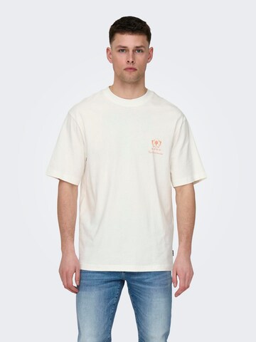 Only & Sons T-Shirt 'MILO' in Weiß: predná strana