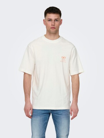 Only & Sons Shirt 'MILO' in White: front