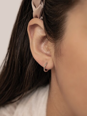 Hey Happiness Ohrringe 'Green Huggies' in Gold