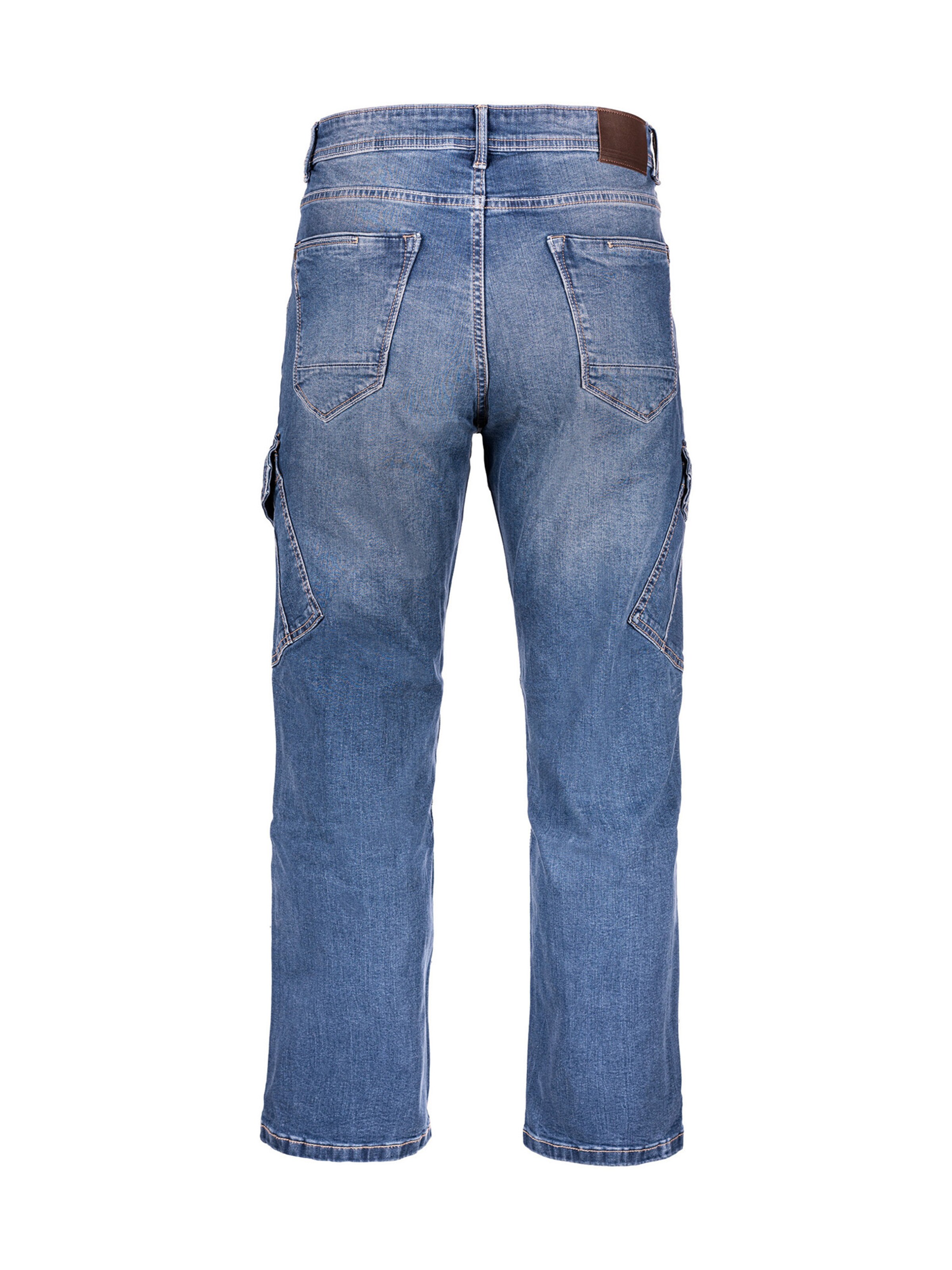 Mill&Tailor Regular Jeans ' 6 Pocket Cargo Style ' in Blue