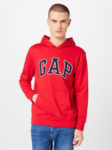 GAP Regular Fit Sweatshirt i rød: forside