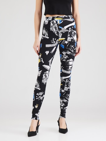 Moschino Jeans Skinny Leggings in Black: front