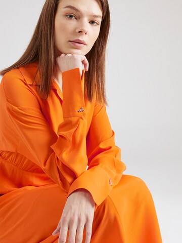 PATRIZIA PEPE Košeľové šaty - oranžová