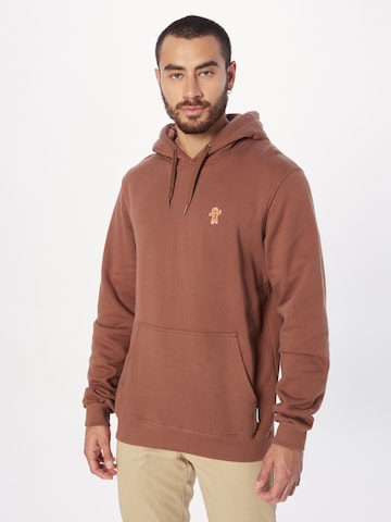 Iriedaily - Sudadera 'Cookieman' en marrón: frente