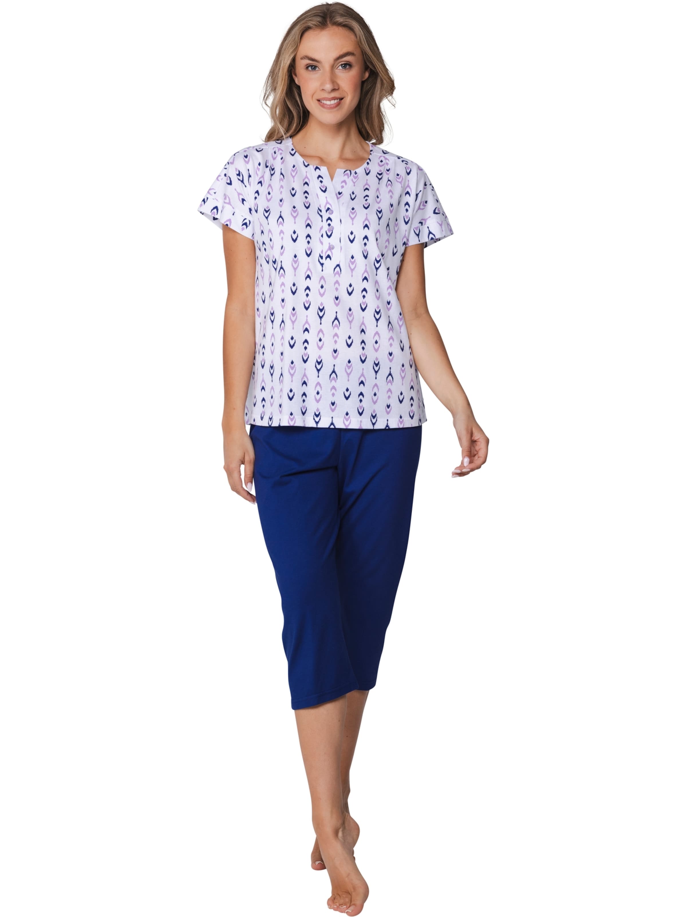 Pyjama 'Pyjama with buttons' Pastunette en bleu : devant