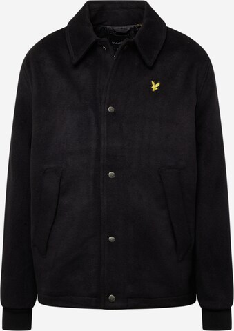 Lyle & Scott Přechodná bunda – černá: přední strana